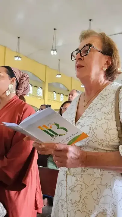Neusa participa da missa de ação de graças pelos 113 anos de Pojuca