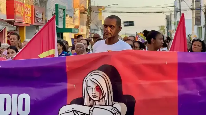 Registro 1 da Caminhada Agosto Lilás pela vida das mulheres em Ipirá