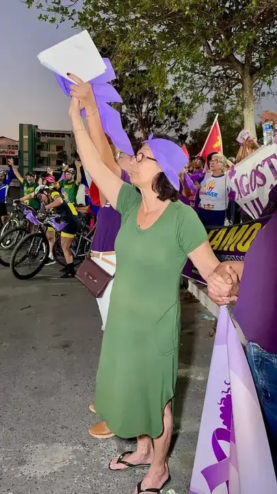 Registro 9 da Caminhada Agosto Lilás pela vida das mulheres em Ipirá