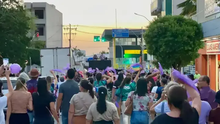 Registro 19 da Caminhada Agosto Lilás pela vida das mulheres em Ipirá