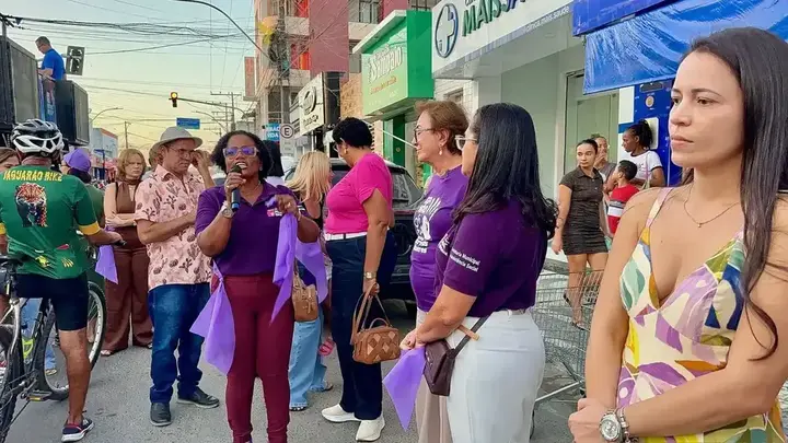 Registro 23 da Caminhada Agosto Lilás pela vida das mulheres em Ipirá
