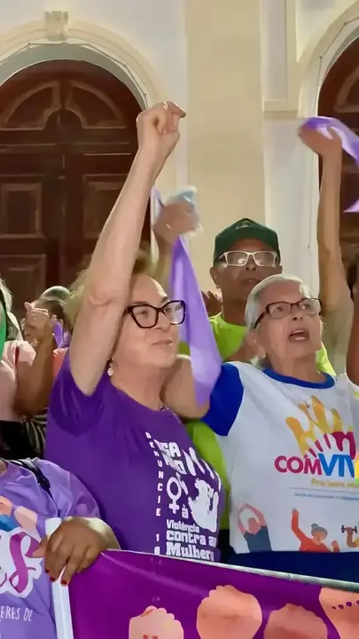 Registro 37 da Caminhada Agosto Lilás pela vida das mulheres em Ipirá