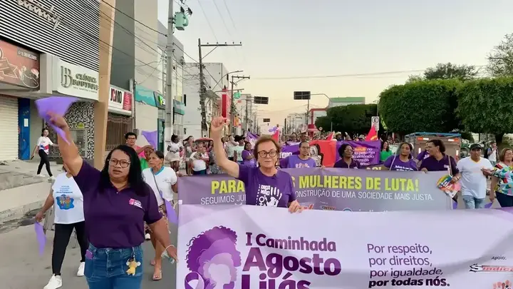 Registro 39 da Caminhada Agosto Lilás pela vida das mulheres em Ipirá