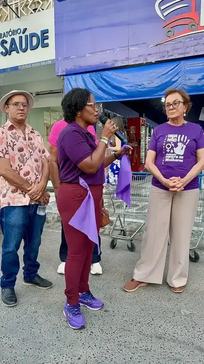 Registro 47 da Caminhada Agosto Lilás pela vida das mulheres em Ipirá