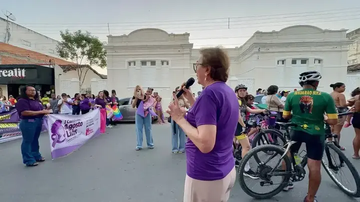 Registro 48 da Caminhada Agosto Lilás pela vida das mulheres em Ipirá