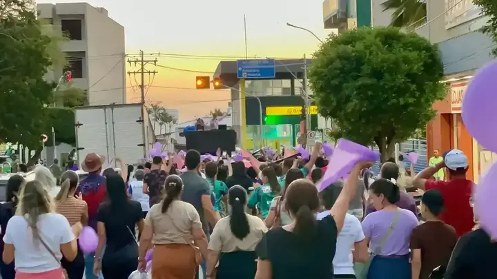 Registro 53 da Caminhada Agosto Lilás pela vida das mulheres em Ipirá
