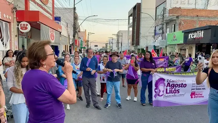 Registro 54 da Caminhada Agosto Lilás pela vida das mulheres em Ipirá