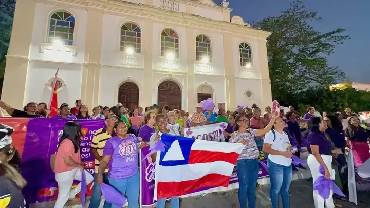 Registro 72 da Caminhada Agosto Lilás pela vida das mulheres em Ipirá
