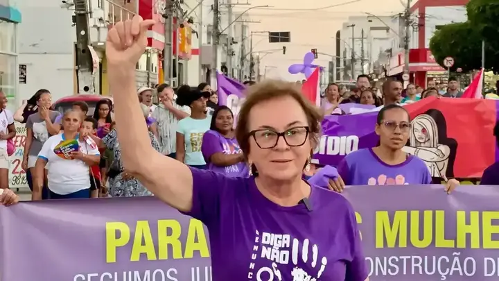 Registro 73 da Caminhada Agosto Lilás pela vida das mulheres em Ipirá