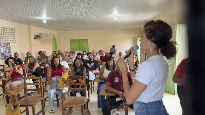Registro 28 do encontro com movimentos de mulheres e lideranças em Jacobina