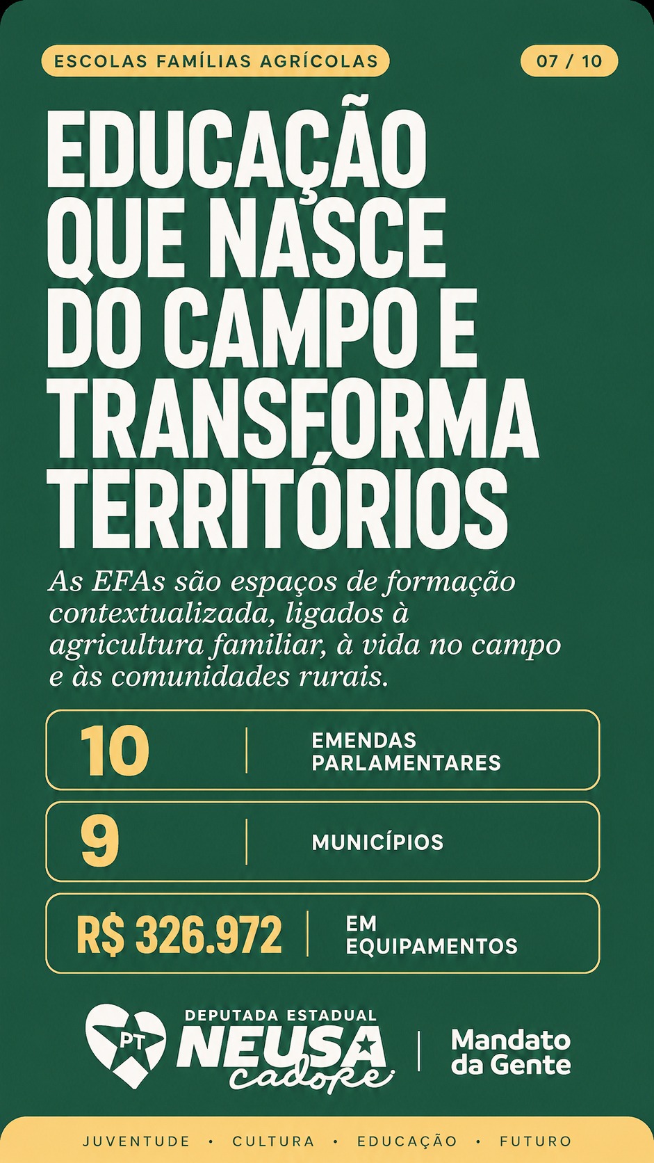 Card 07: Escolas Famílias Agrícolas