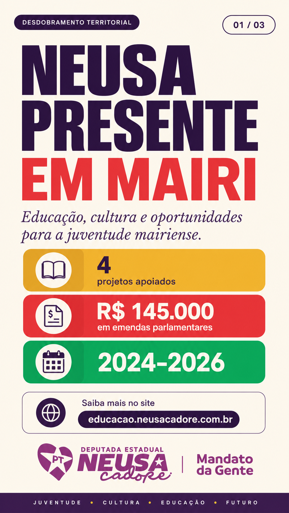 Card 11: Neusa presente em Mairi