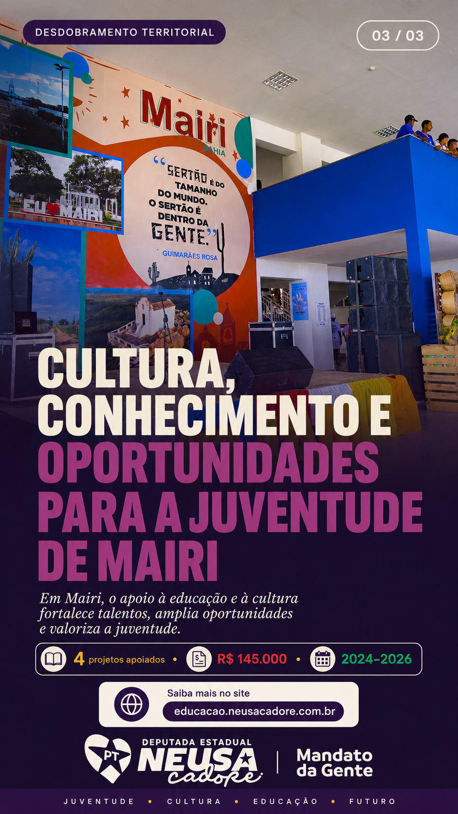 Card 13: Cultura, conhecimento e oportunidades para a juventude de Mairi