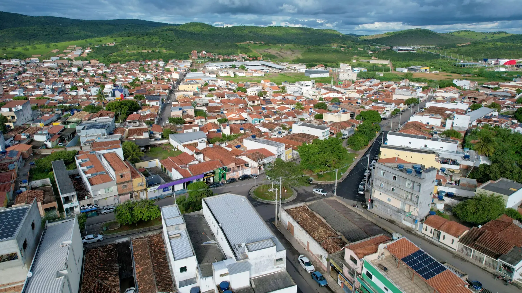 Vista aérea da cidade de Ipirá