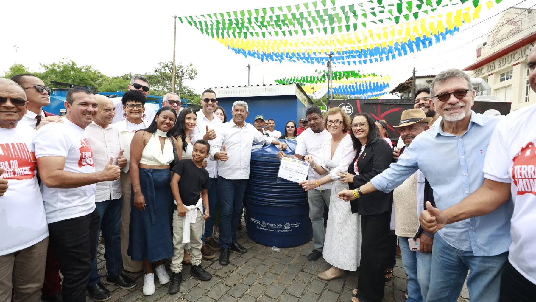 Água para o povo: Reservatório entregue por Neusa, Afonso e Jerônimo