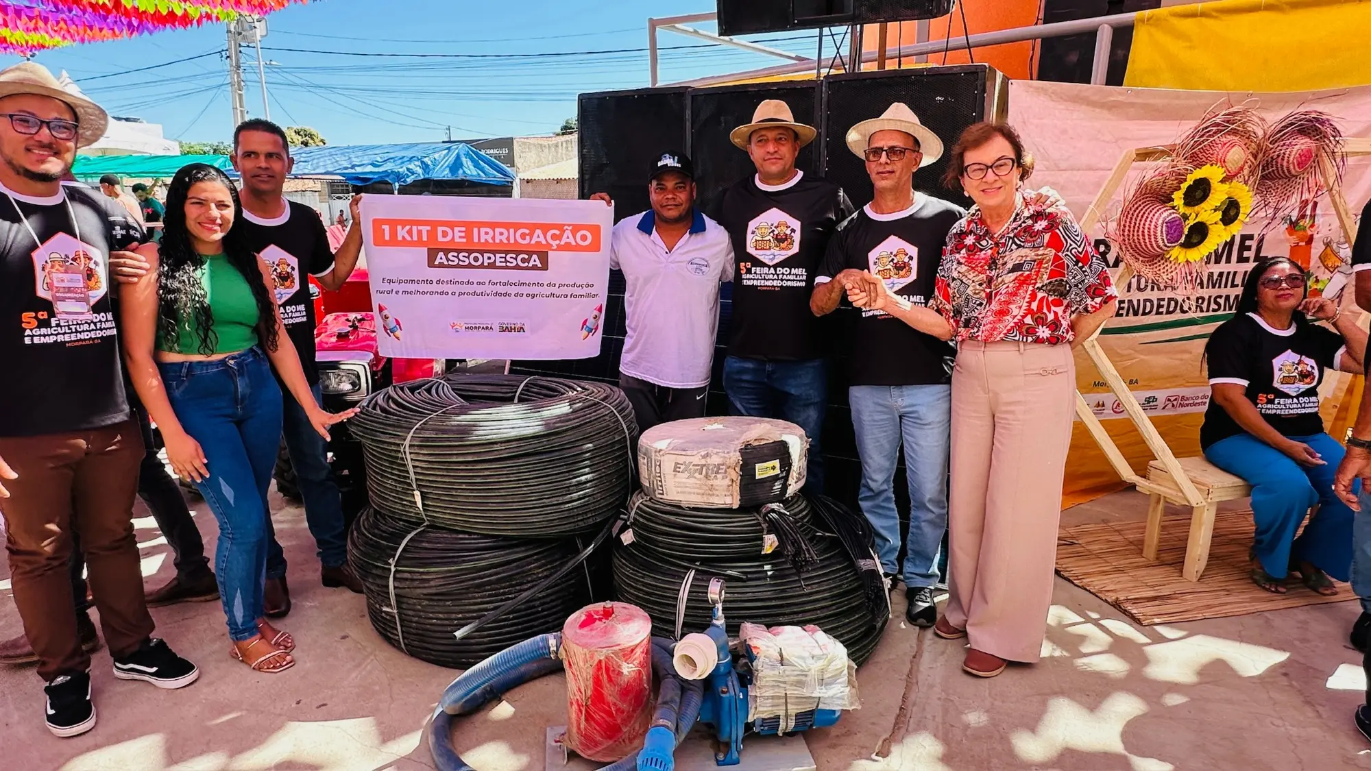 Entrega de kit de irrigação para a agricultura familiar